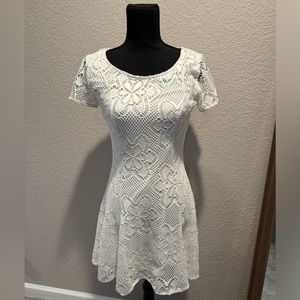white lace dress